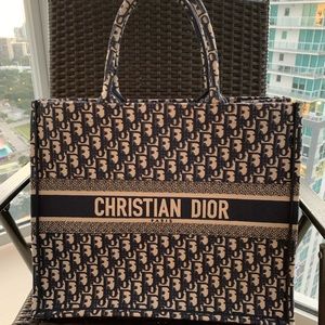 Christian Dior Book Tote Oblique Canvas